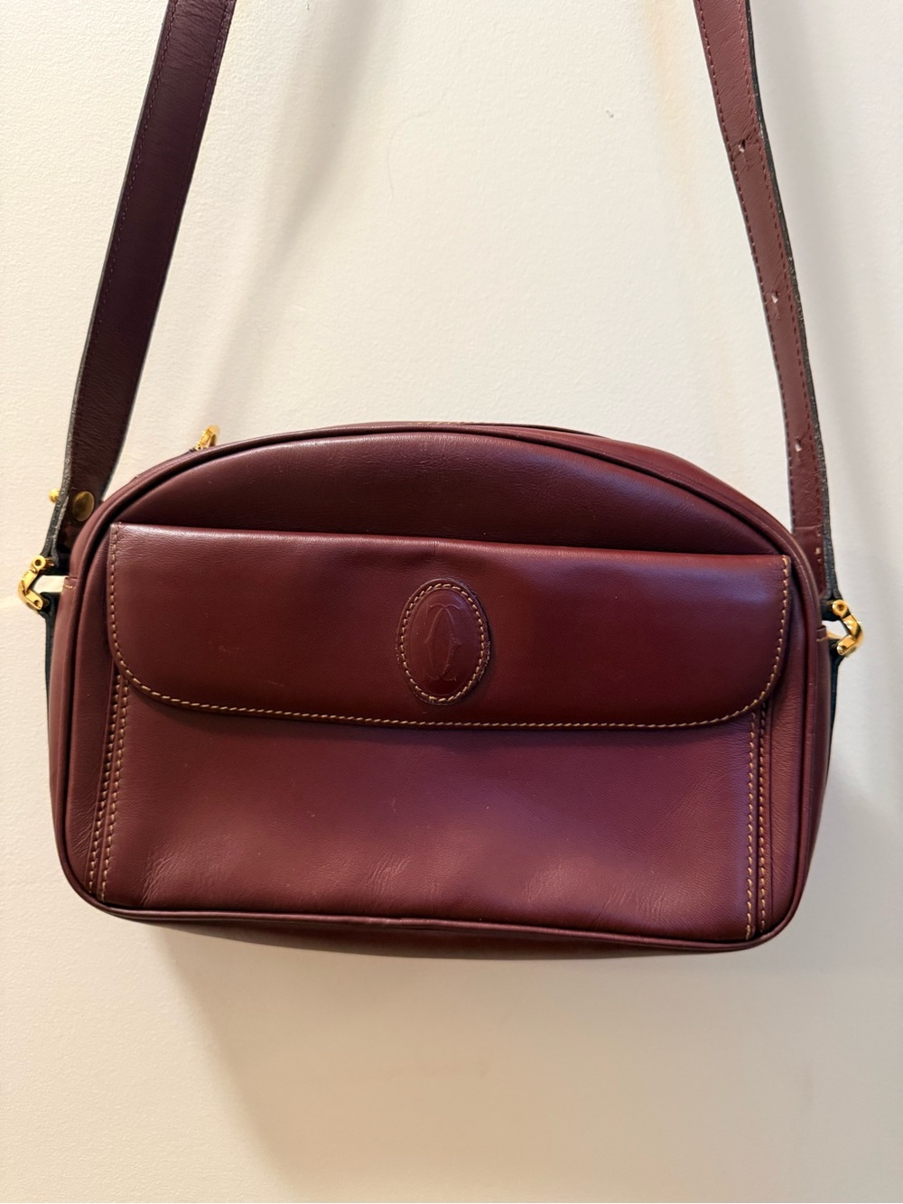 *Vintage* Authentic Cartier - Crossbody Bag w/ COA